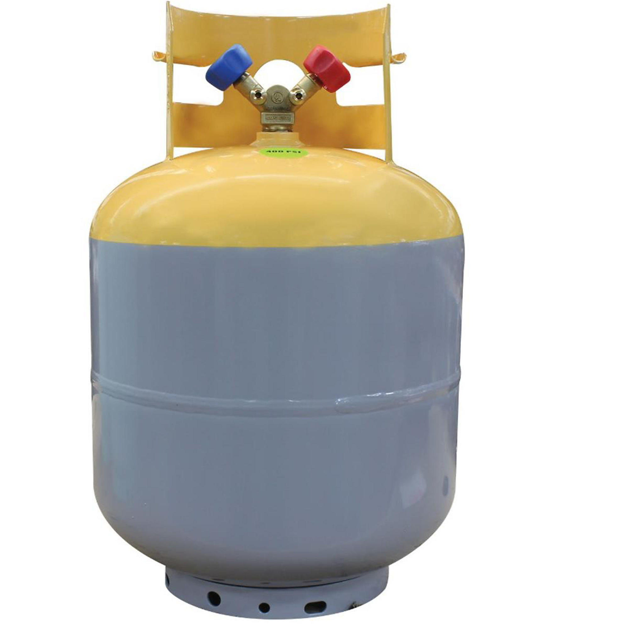 Mastercool DOT Tank — 50 Lb. Capacity, Powder Coated, Y-Valve, 3/4in. NPT Opening, Model# MSC66010